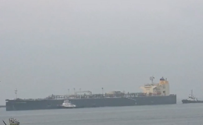 Russian oil tanker arrives at New Mangalore Port
